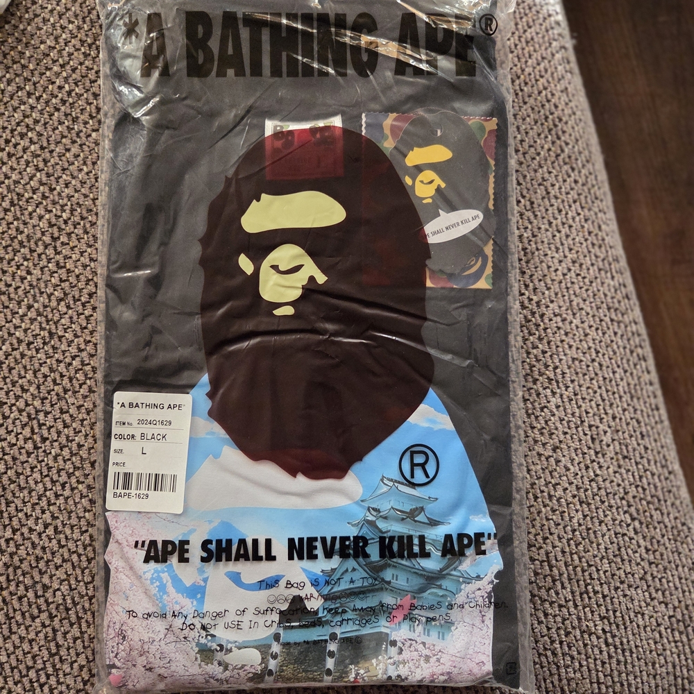 Bape Black and Blue Short Sleeve Tee